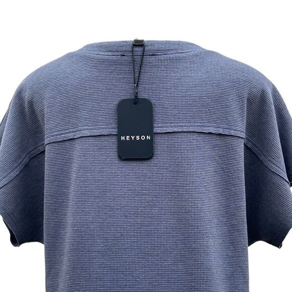 NWT Heyson Thermal Effortlessly Cool Top Women's Large Periwinkle Short Sleeve - Picture 7 of 15